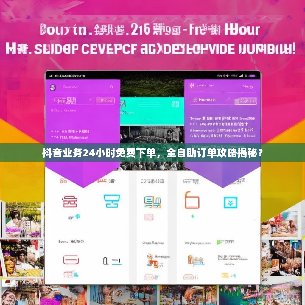抖音业务24小时免费下单，全自助订单攻略揭秘？