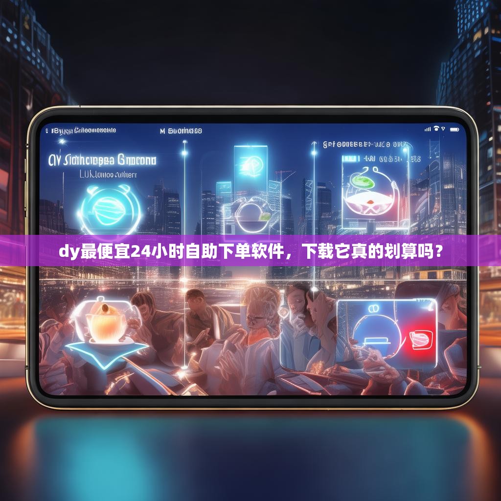 dy最便宜24小时自助下单软件，下载它真的划算吗？