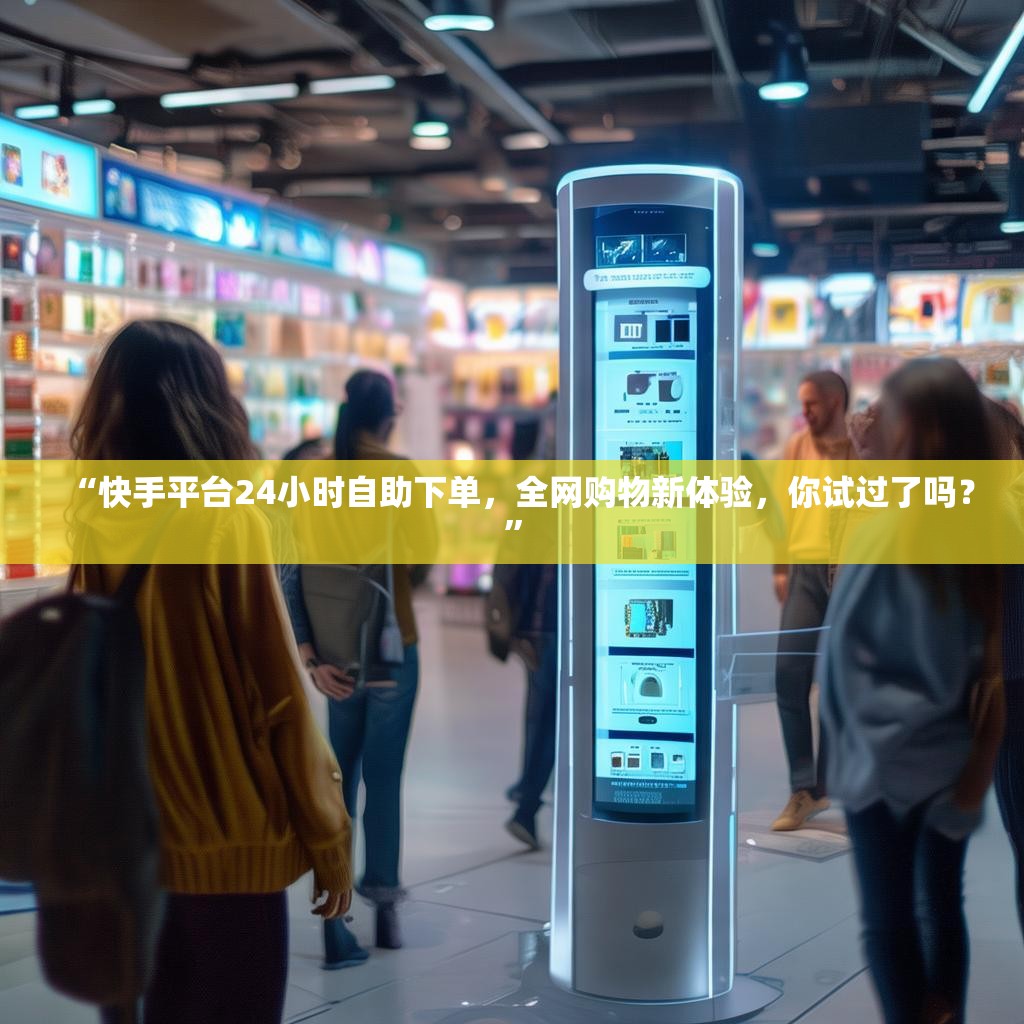 “快手平台24小时自助下单，全网购物新体验，你试过了吗？”