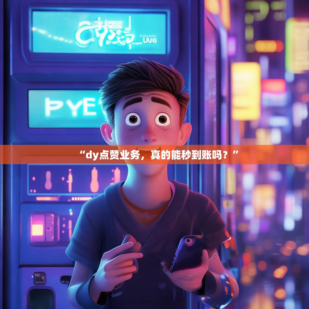 “dy点赞业务，真的能秒到账吗？”