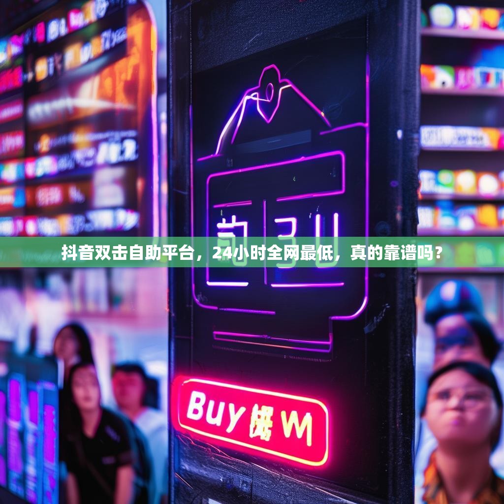 抖音双击自助平台，24小时全网最低，真的靠谱吗？