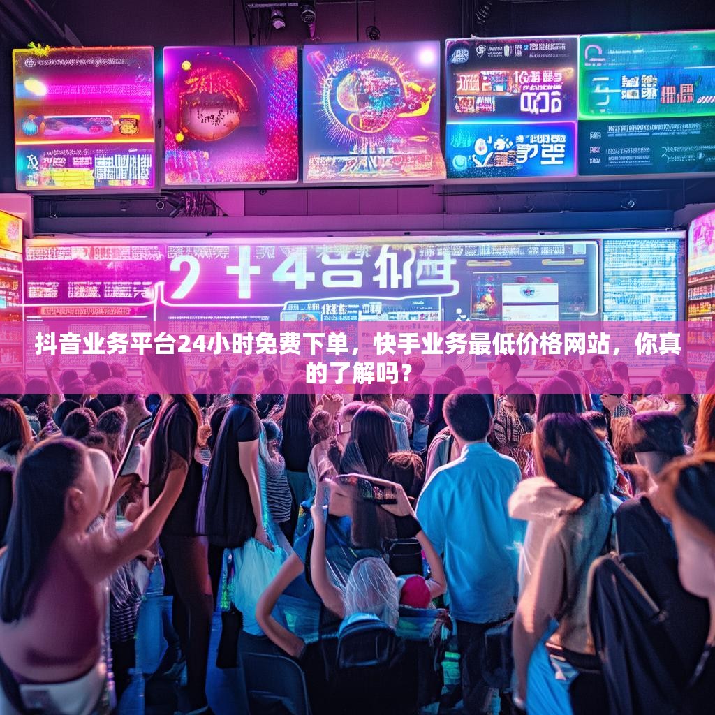 抖音业务平台24小时免费下单，快手业务最低价格网站，你真的了解吗？