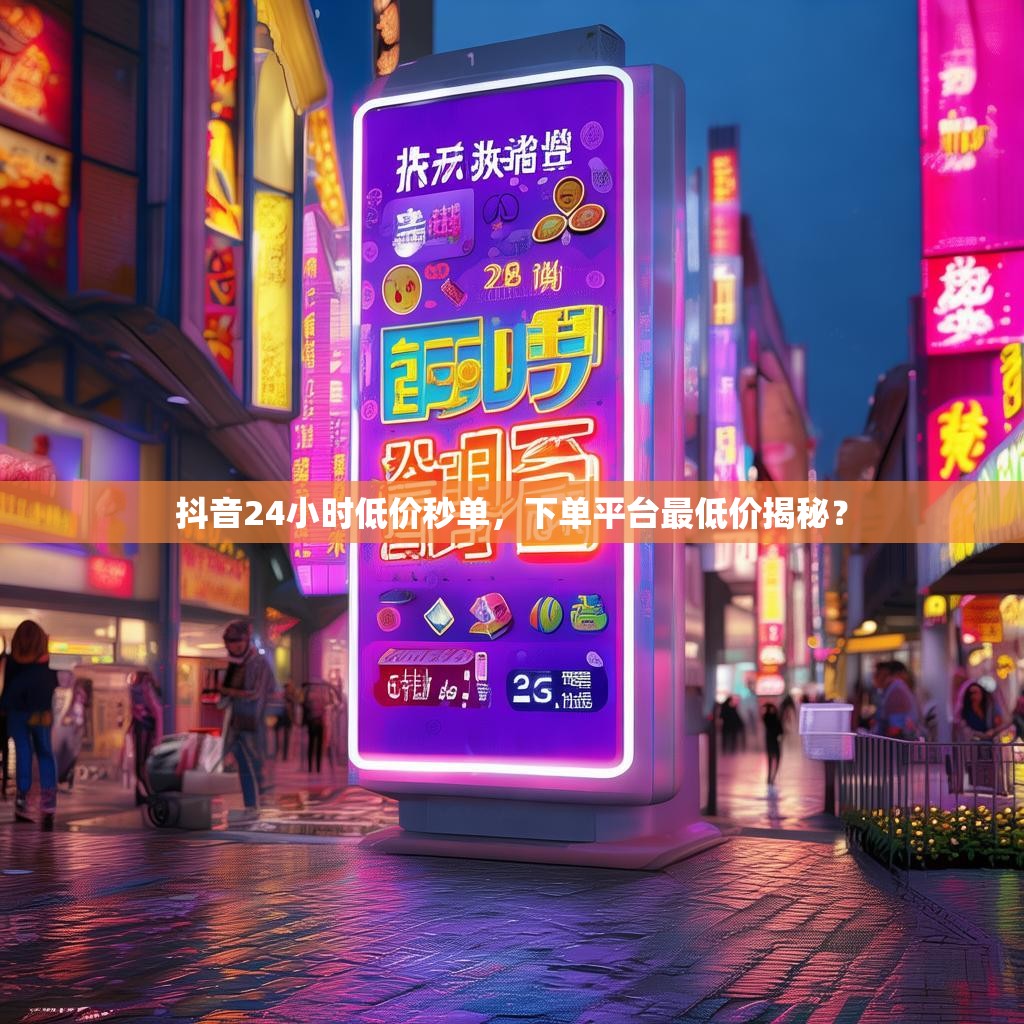 抖音24小时低价秒单，下单平台最低价揭秘？