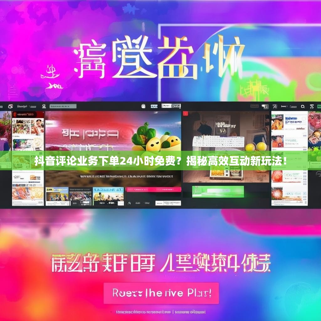 抖音评论业务下单24小时免费？揭秘高效互动新玩法！