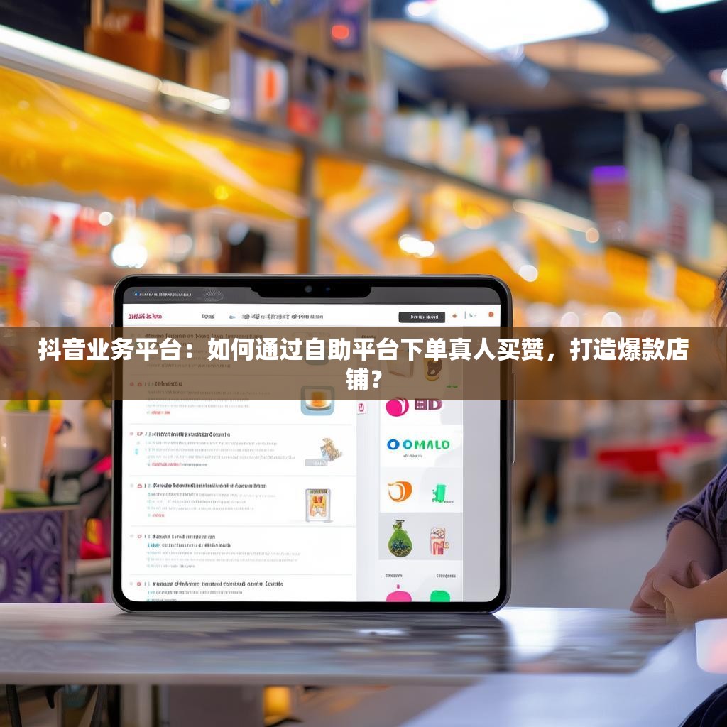 抖音业务平台：如何通过自助平台下单真人买赞，打造爆款店铺？