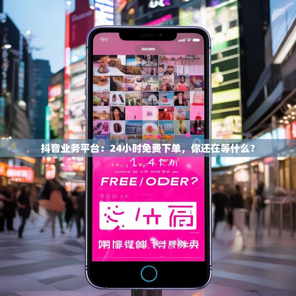 抖音业务平台：24小时免费下单，你还在等什么？