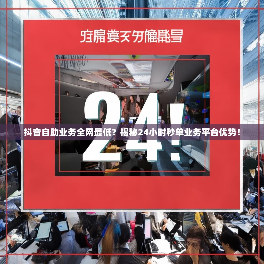 抖音自助业务全网最低？揭秘24小时秒单业务平台优势！