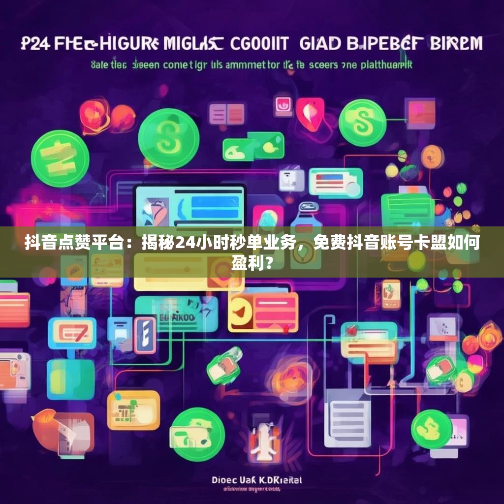 抖音点赞平台：揭秘24小时秒单业务，免费抖音账号卡盟如何盈利？