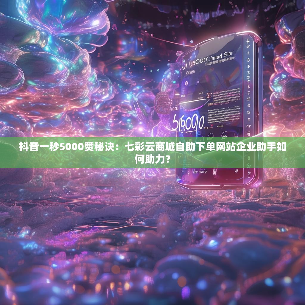 抖音一秒5000赞秘诀：七彩云商城自助下单网站企业助手如何助力？