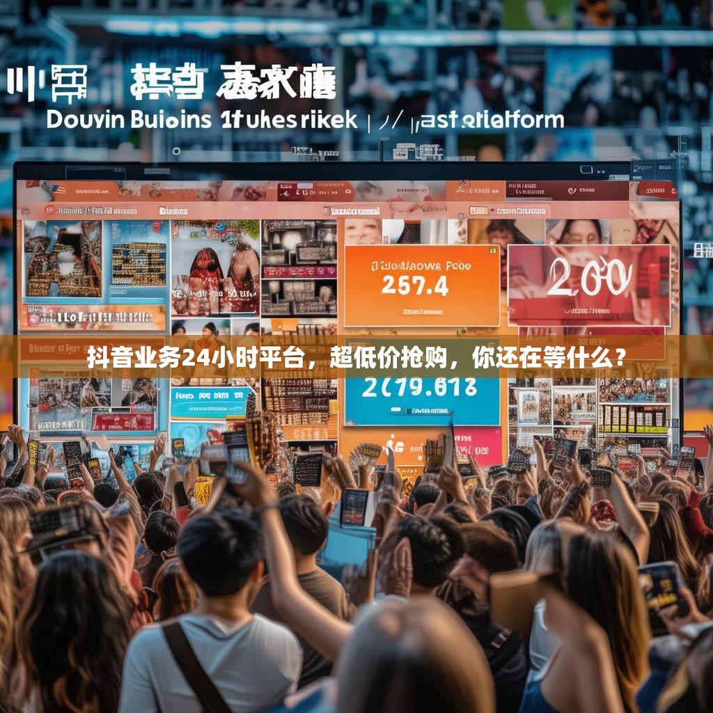 抖音业务24小时平台，超低价抢购，你还在等什么？